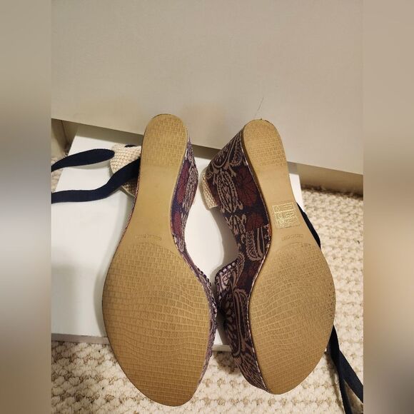 Stuart Weitzman "Theodora & Callum" Platform Wedge Espadrilles Sz.8/38 Ret $360 - Picture 13 of 14